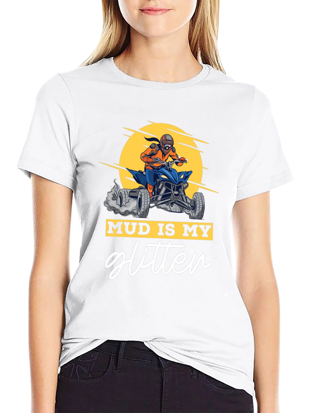 Mud Is My Glitter ATV Rider Graphic Tee