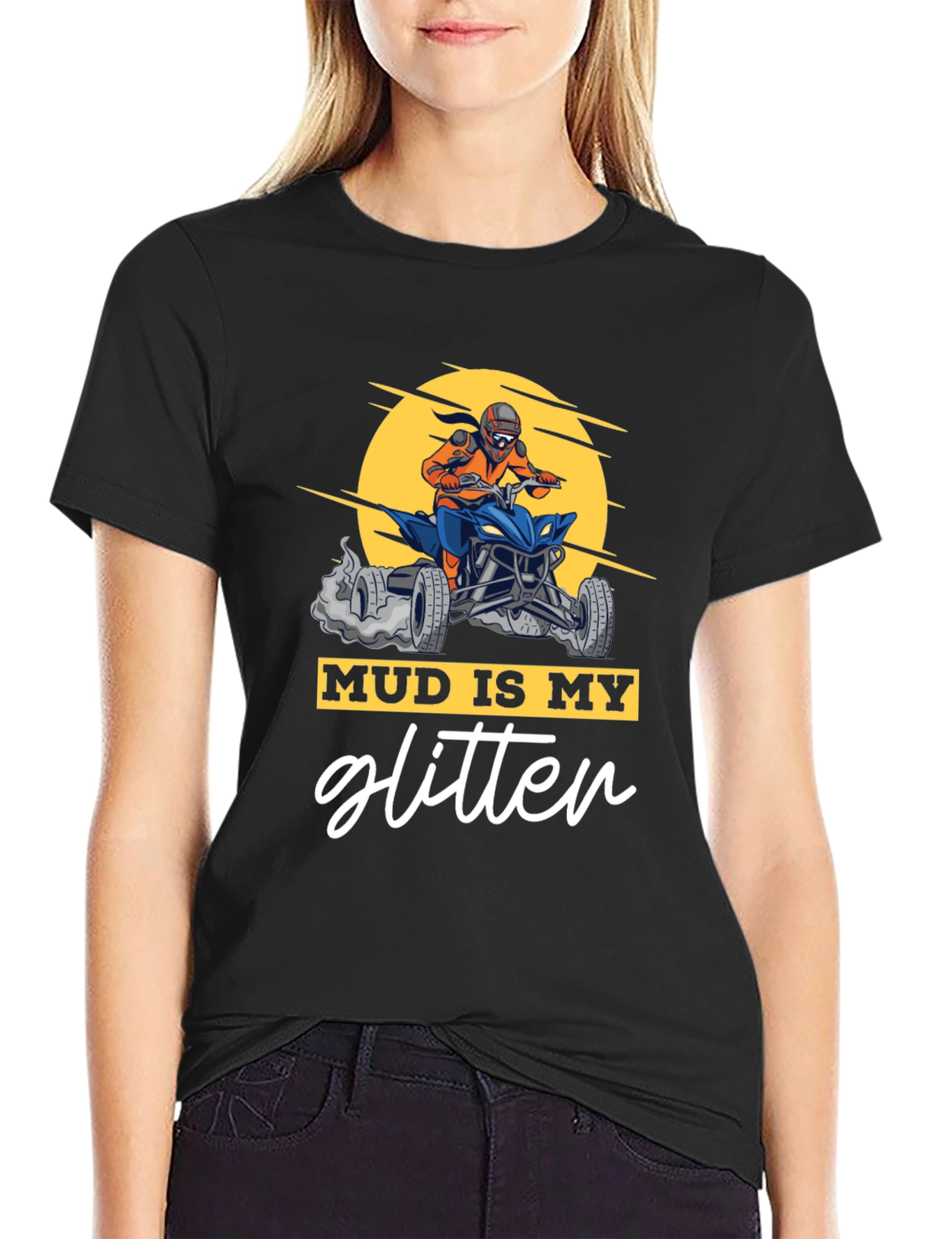 Mud Is My Glitter ATV Rider Graphic Tee