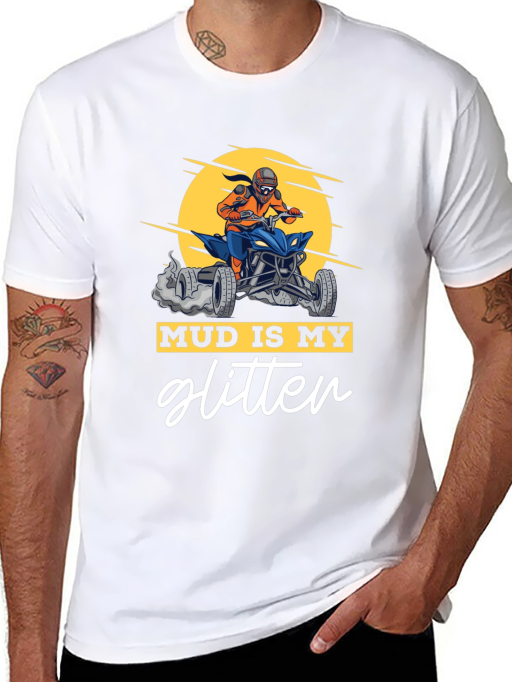 Mud Is My Glitter ATV Rider Graphic Tee