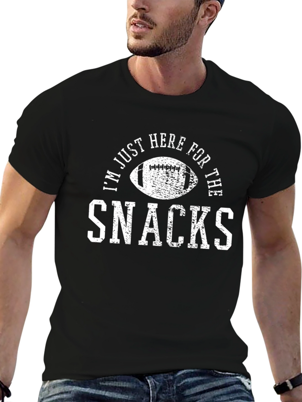 Snacks Football Graphic T-Shirt