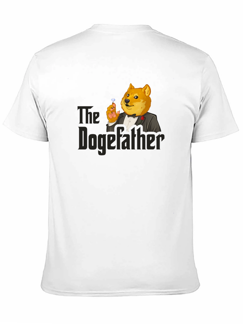 The Dogefather T-Shirt - Black Cotton Blend
