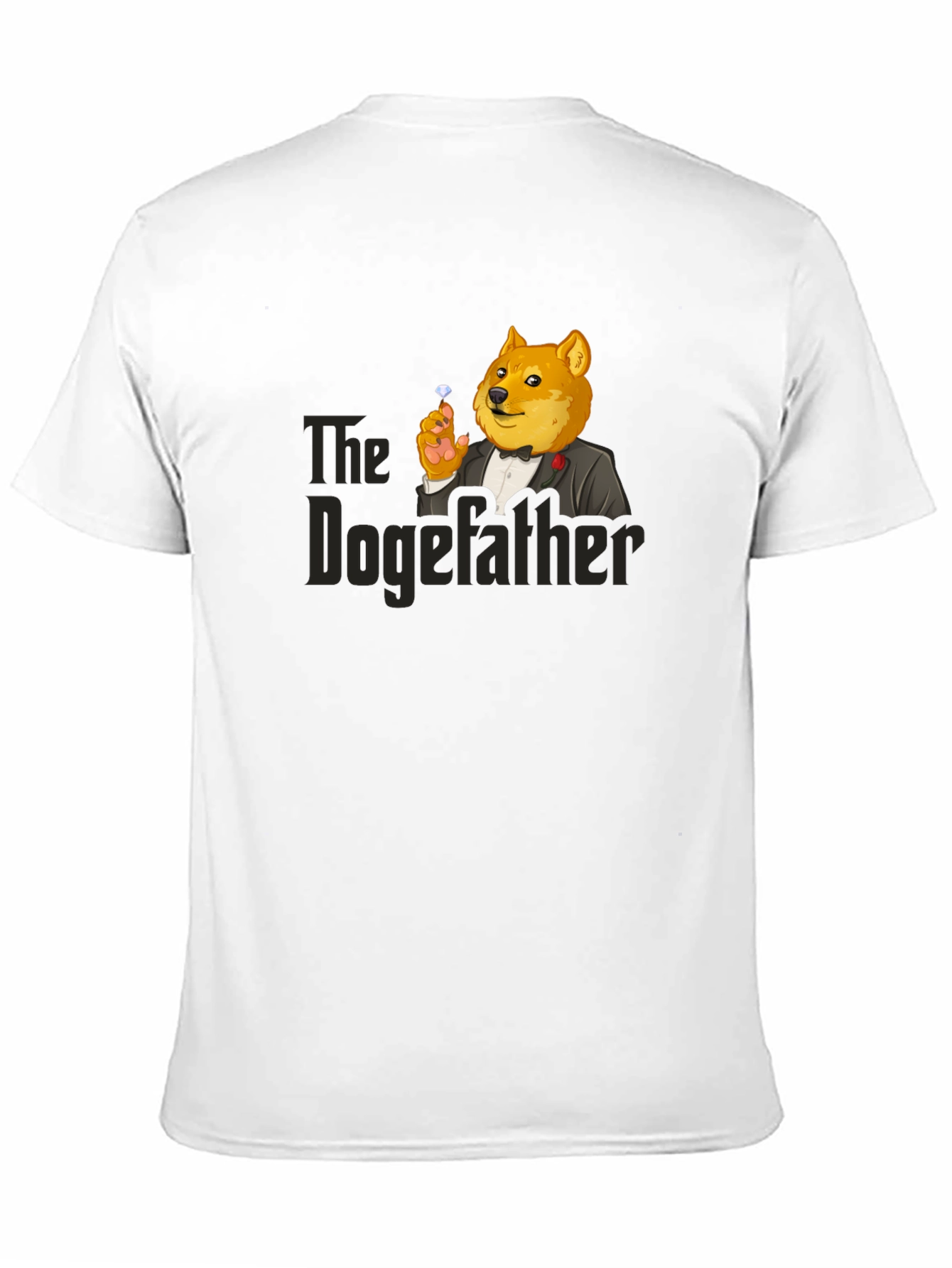 The Dogefather T-Shirt - Black Cotton Blend