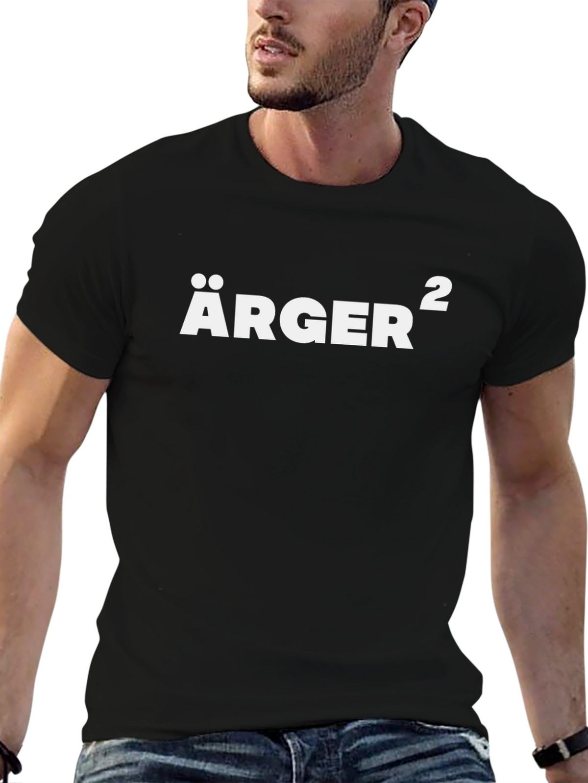 Ärger Squared Funny Black T-Shirt