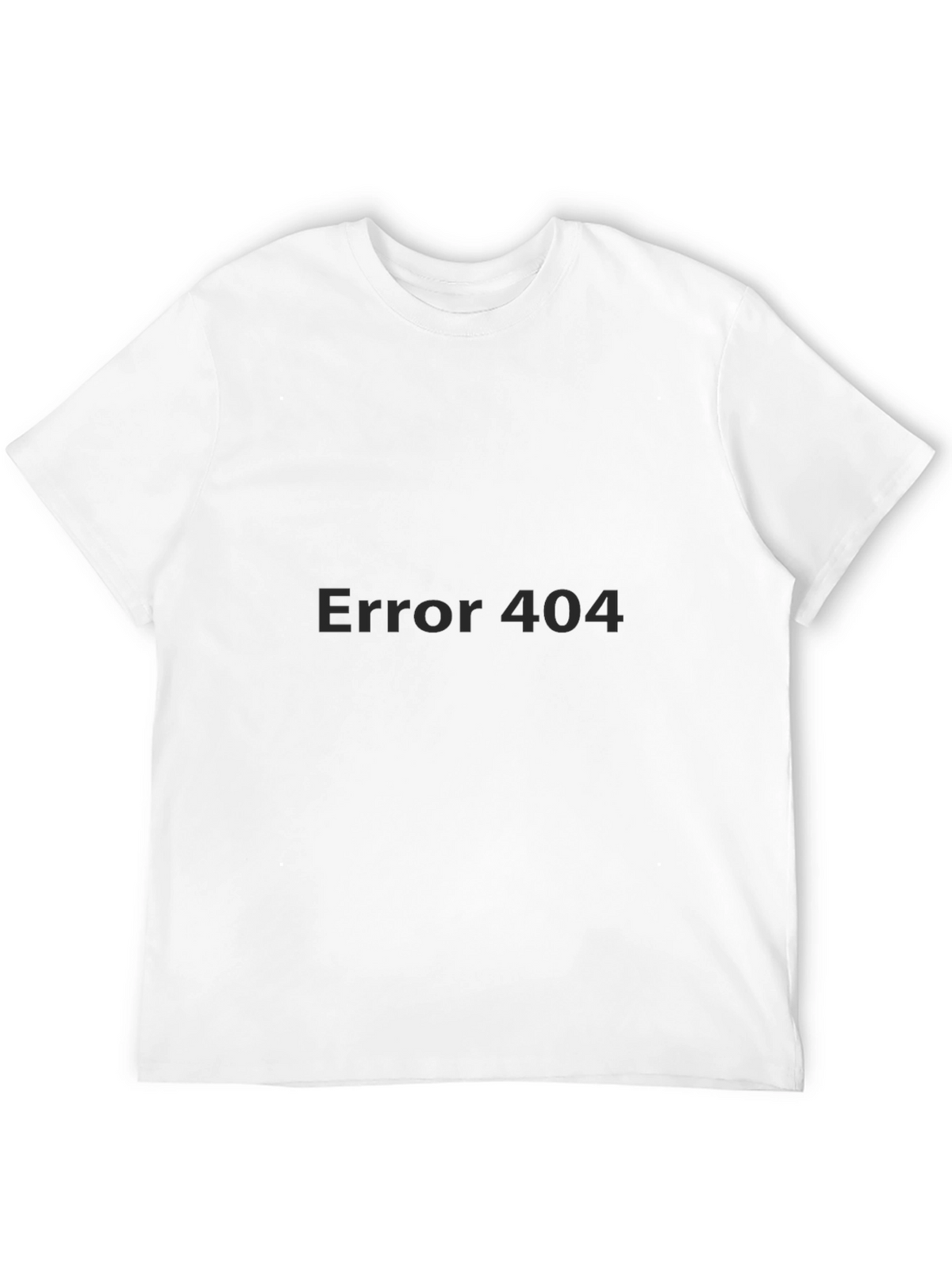 Error 404 Graphic Black T-Shirt