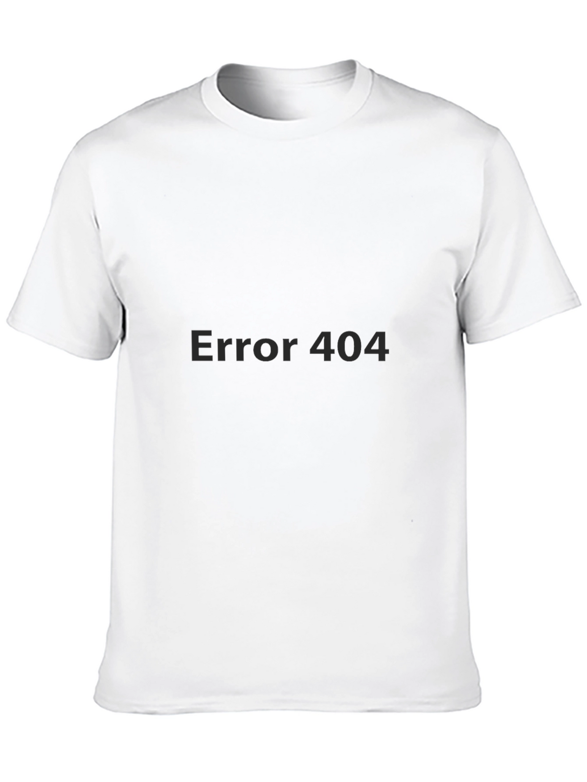 Error 404 Graphic Black T-Shirt
