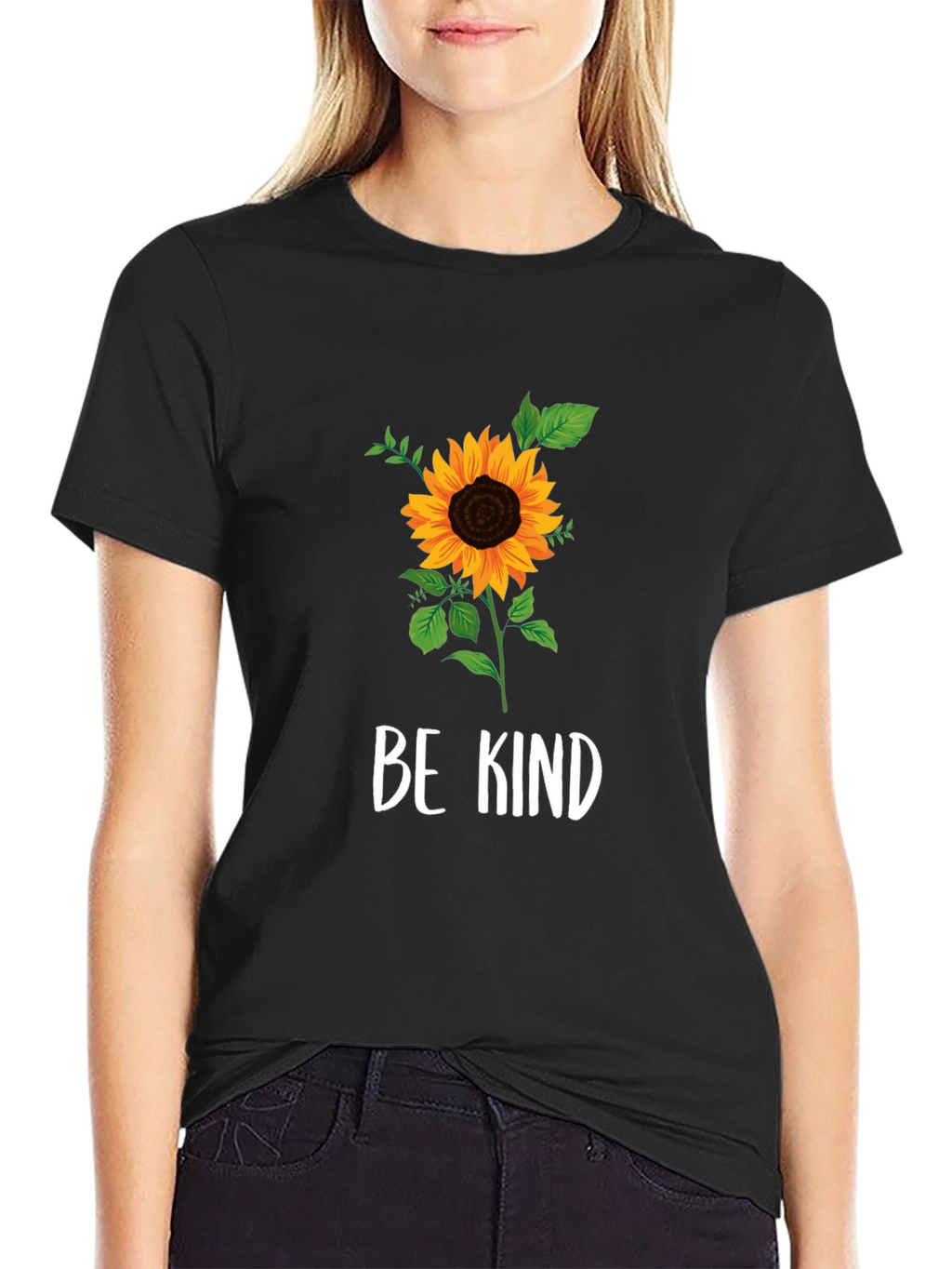 Sunflower Graphic Tee - Be Kind Shirt