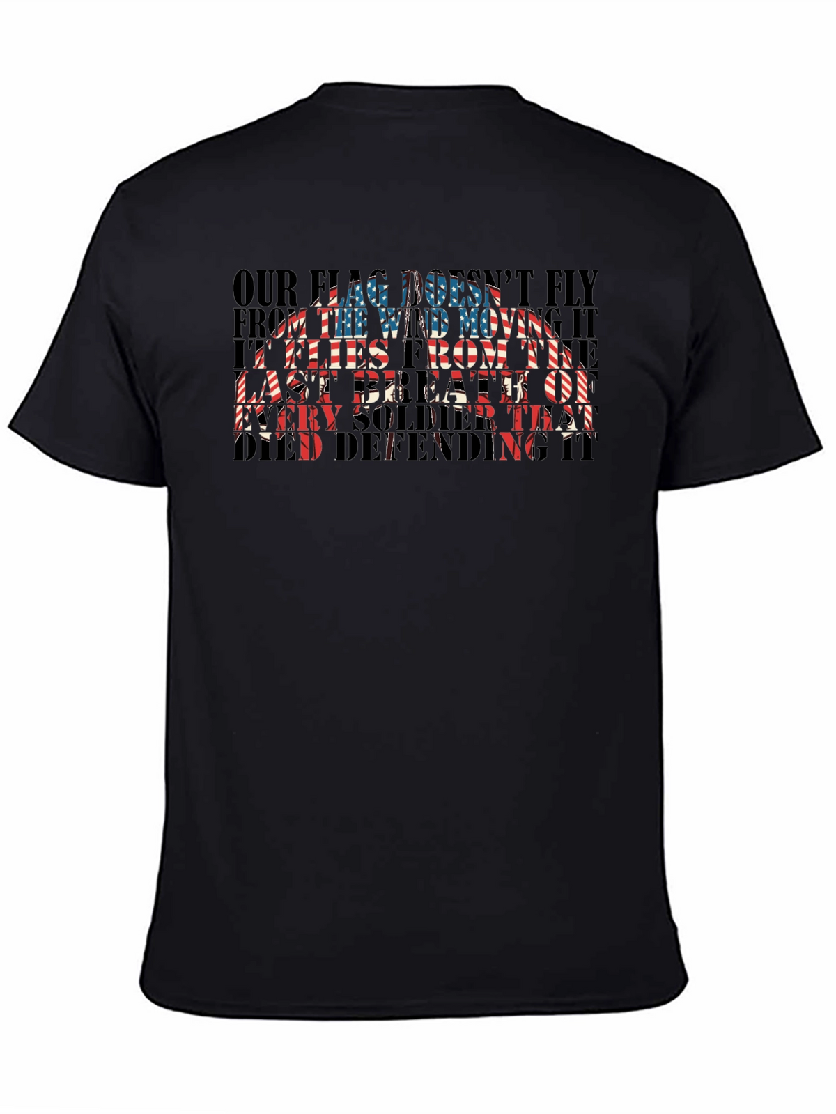 Patriotic US Flag Soldier T-Shirt