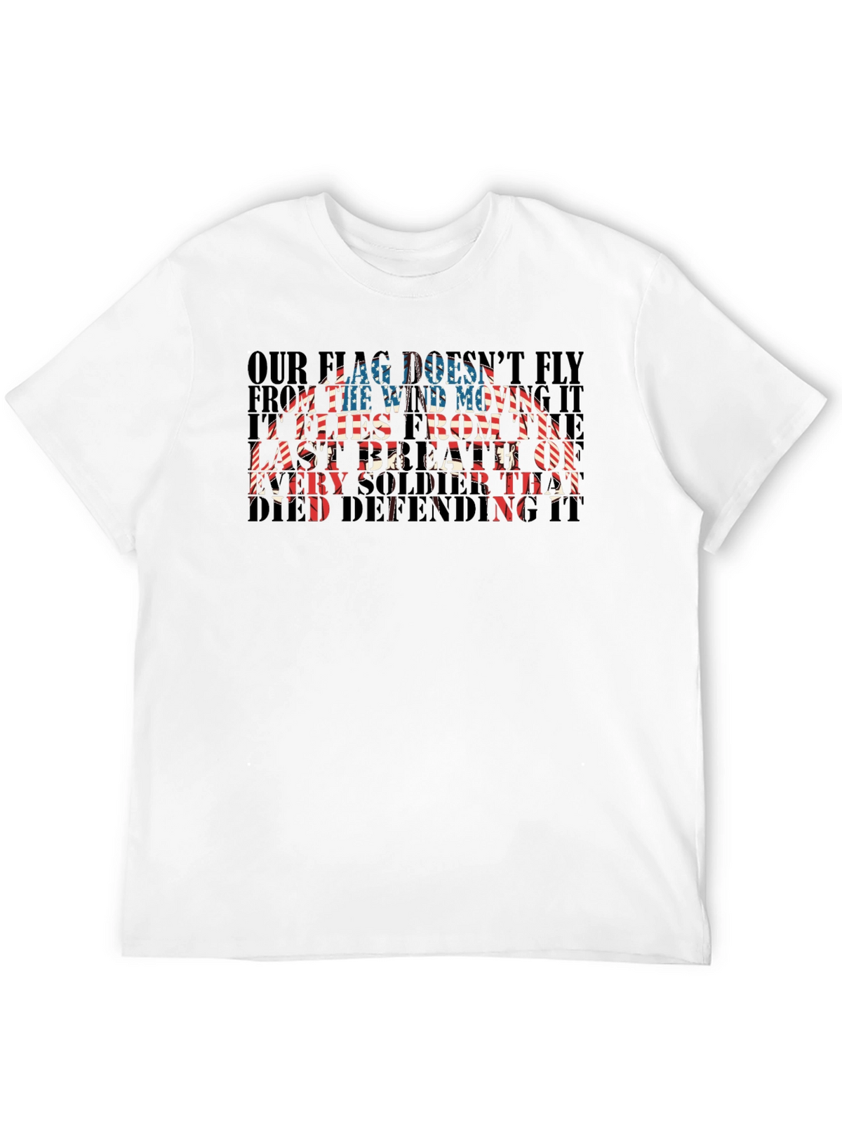 Patriotic US Flag Soldier T-Shirt