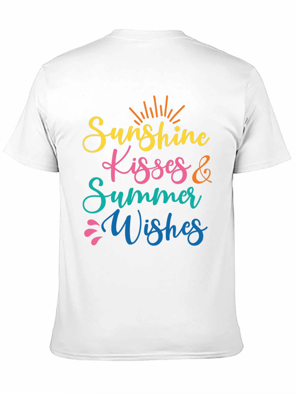 Sunshine Kisses Summer Wishes Black Tee