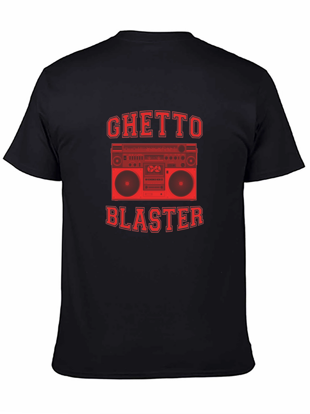 Ghetto Blaster Graphic Tee - Retro Boombox Design