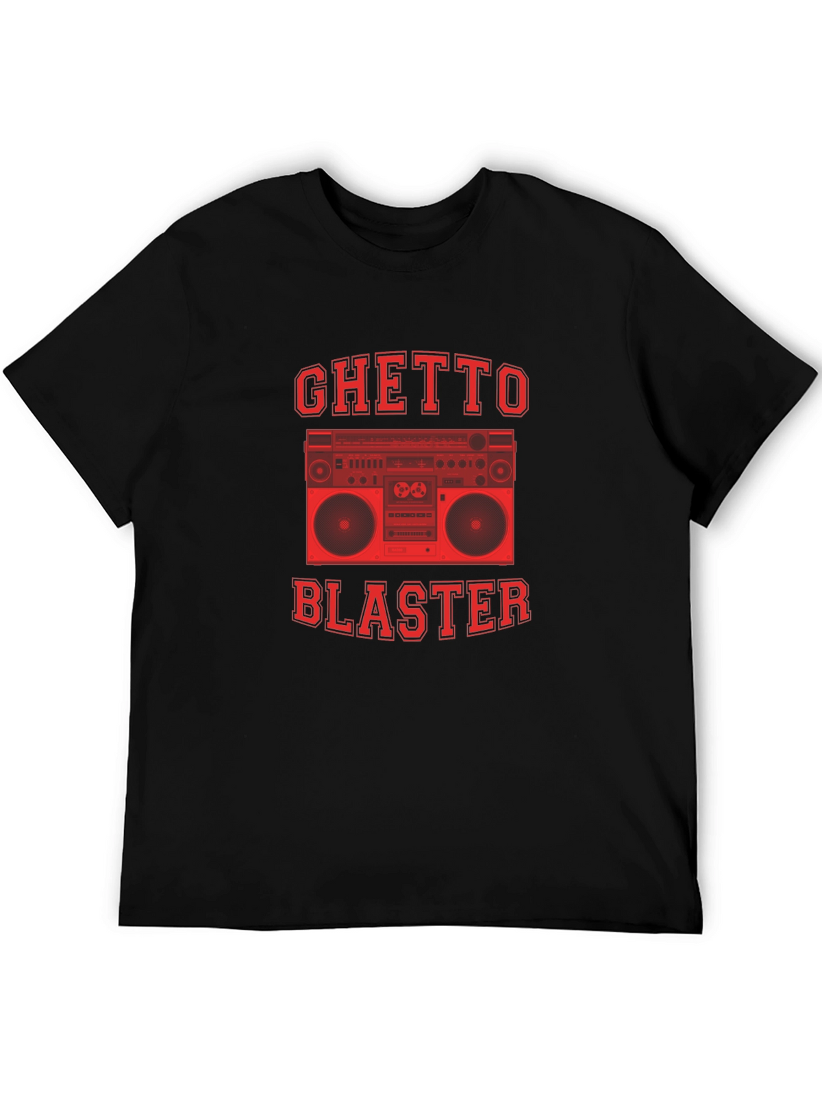 Ghetto Blaster Graphic Tee - Retro Boombox Design