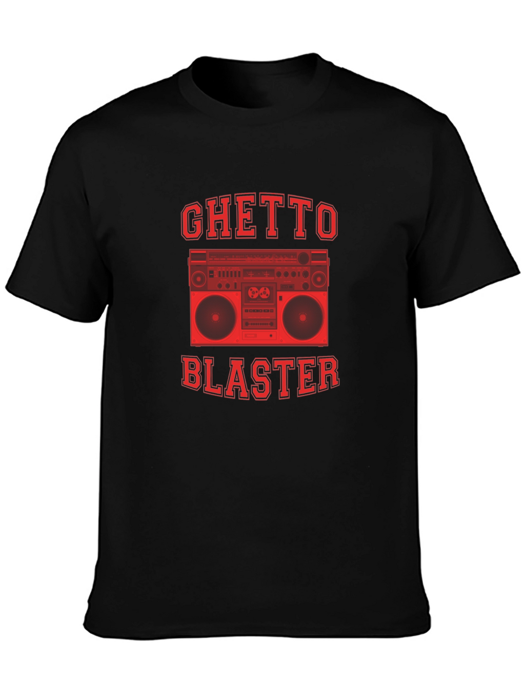Ghetto Blaster Graphic Tee - Retro Boombox Design