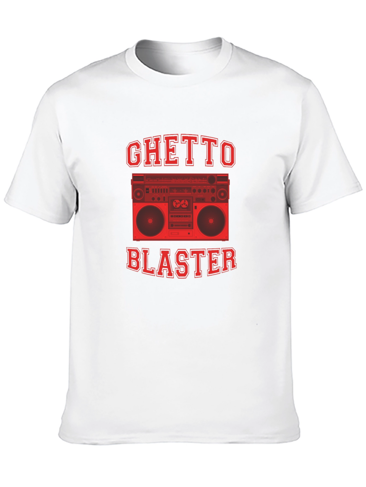 Ghetto Blaster Graphic Tee - Retro Boombox Design