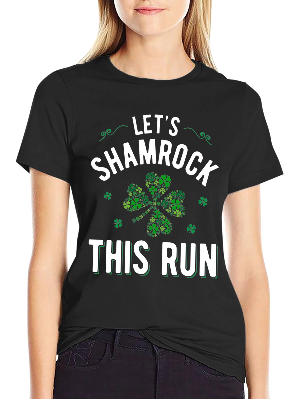Lets Shamrock This Run St. Patricks Day T-Shirt