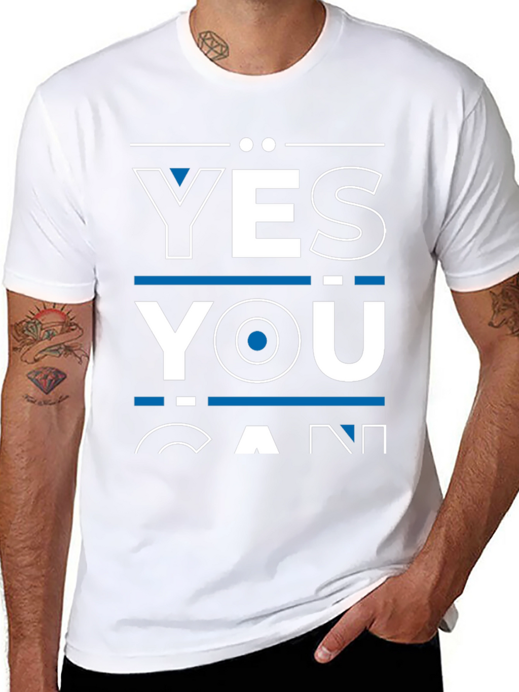 Yes You Can Graphic Tee - Motivational Shirt