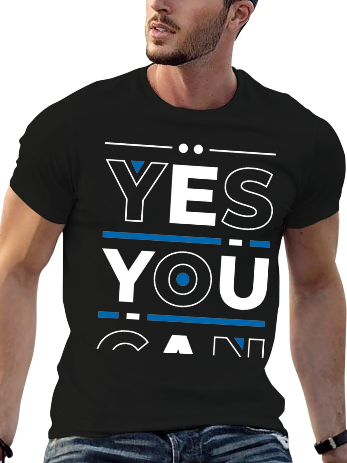 Yes You Can Graphic Tee - Motivational Shirt