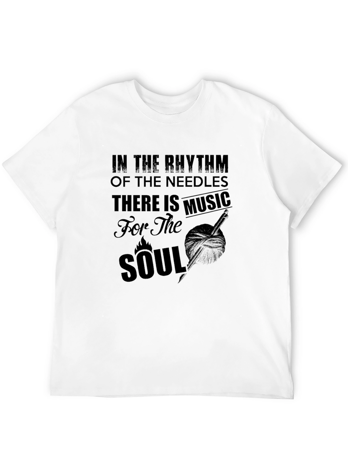 Rhythm of the Needles Music Soul Graphic T-Shirt