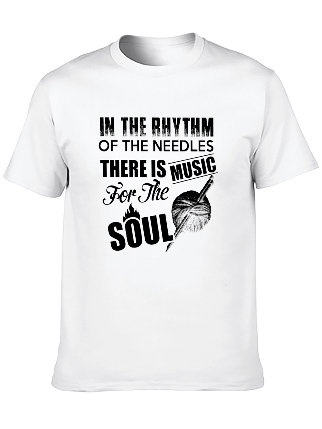 Rhythm of the Needles Music Soul Graphic T-Shirt