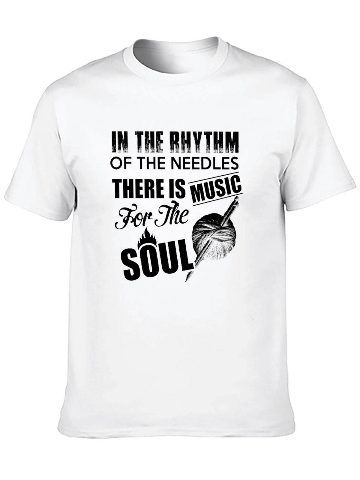 Rhythm of the Needles Music Soul Graphic T-Shirt