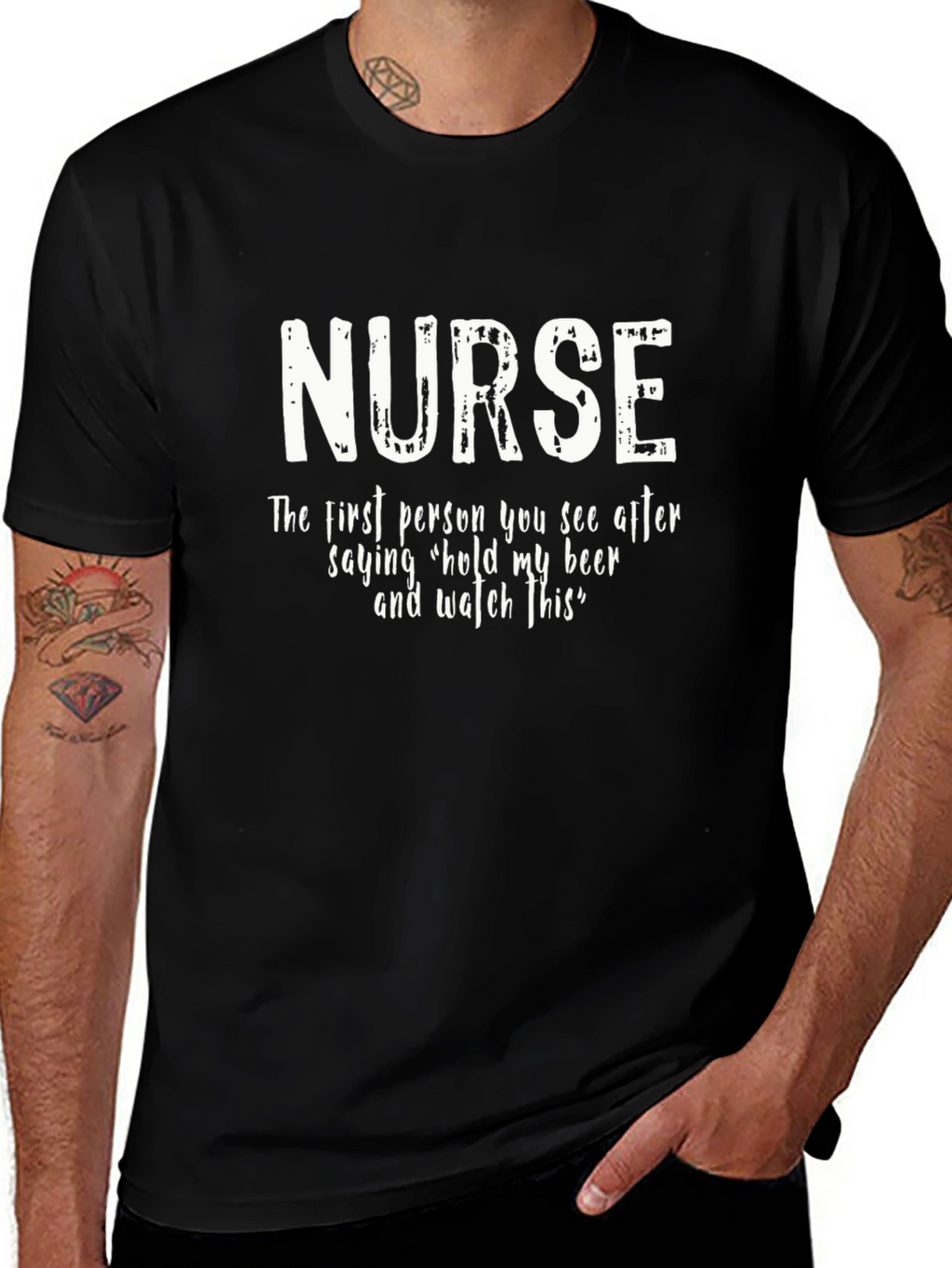 Nurse T-Shirt - Hold My Beer Funny Tee