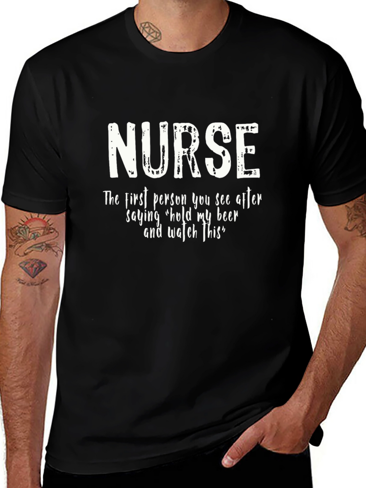 Nurse T-Shirt - Hold My Beer Funny Tee