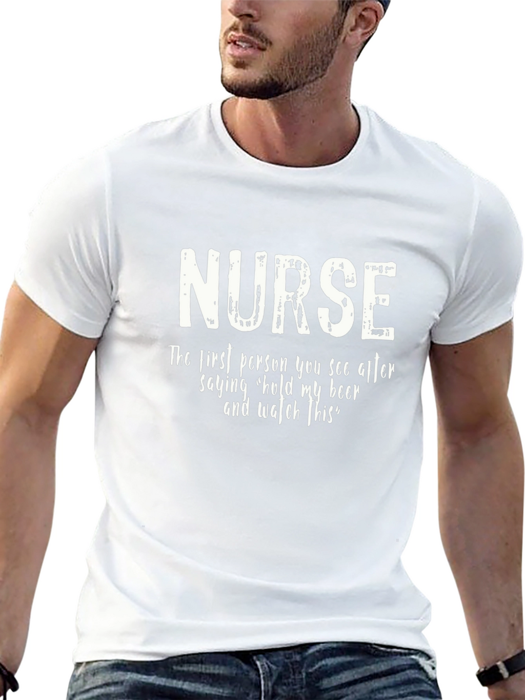 Nurse T-Shirt - Hold My Beer Funny Tee
