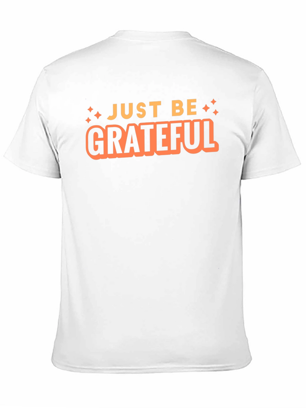 Just Be Grateful Black Graphic T-Shirt