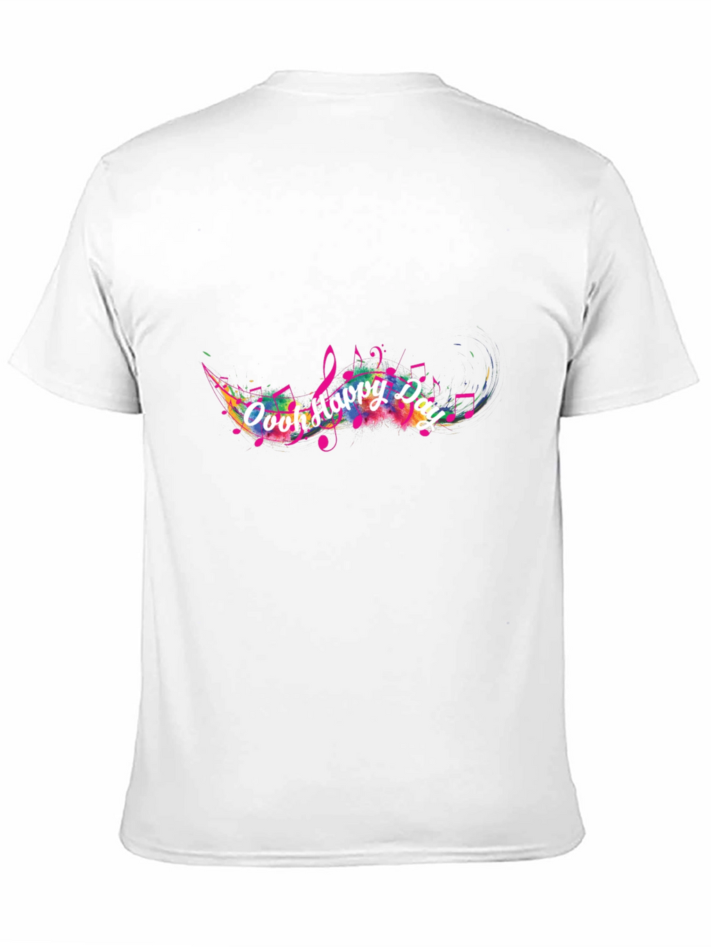 Ooh Happy Day Mens Black T-Shirt
