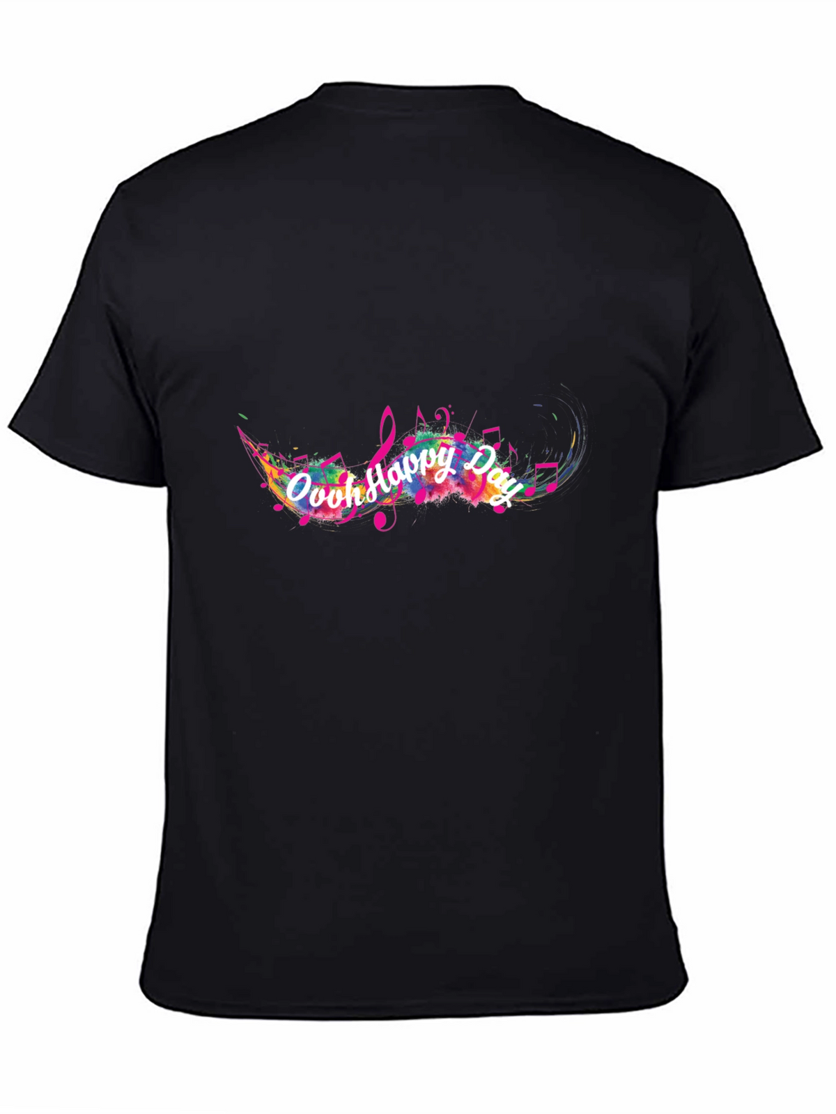 Ooh Happy Day Mens Black T-Shirt