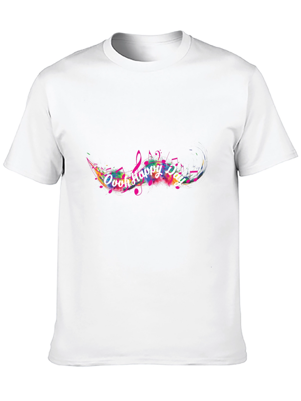 Ooh Happy Day Mens Black T-Shirt
