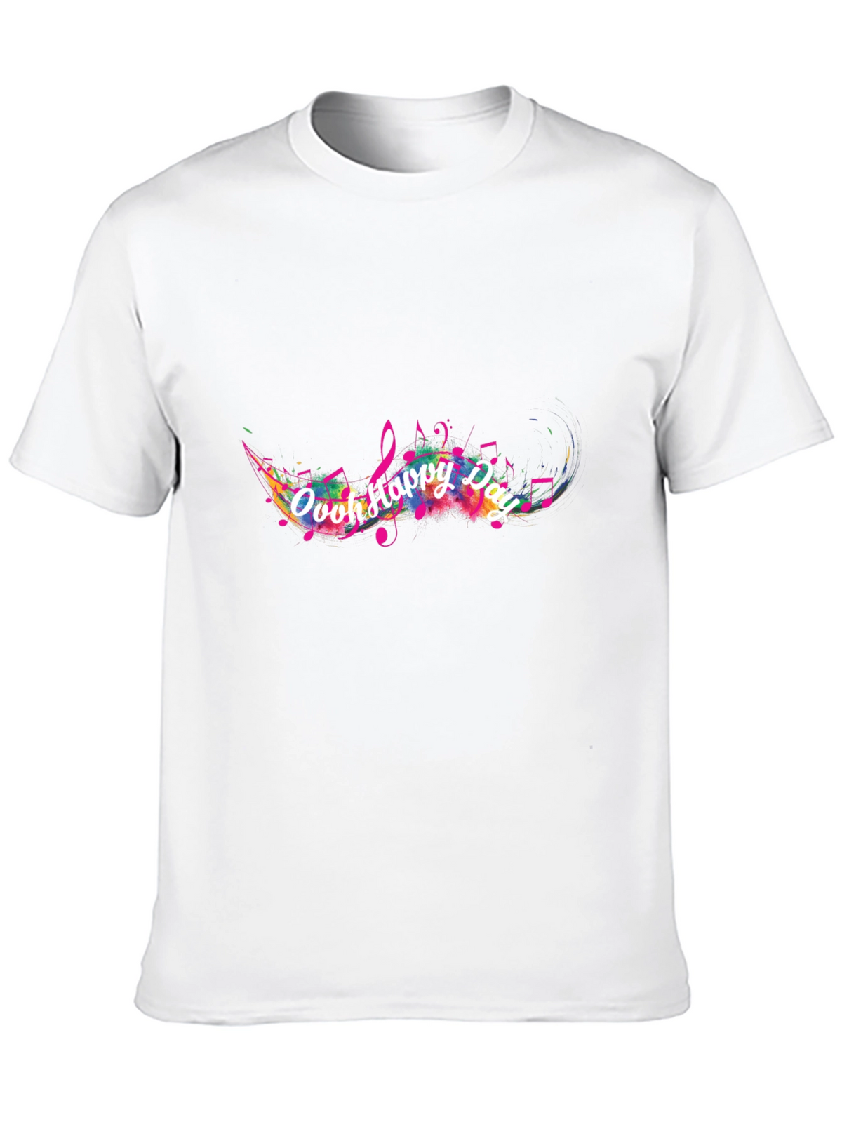 Ooh Happy Day Mens Black T-Shirt
