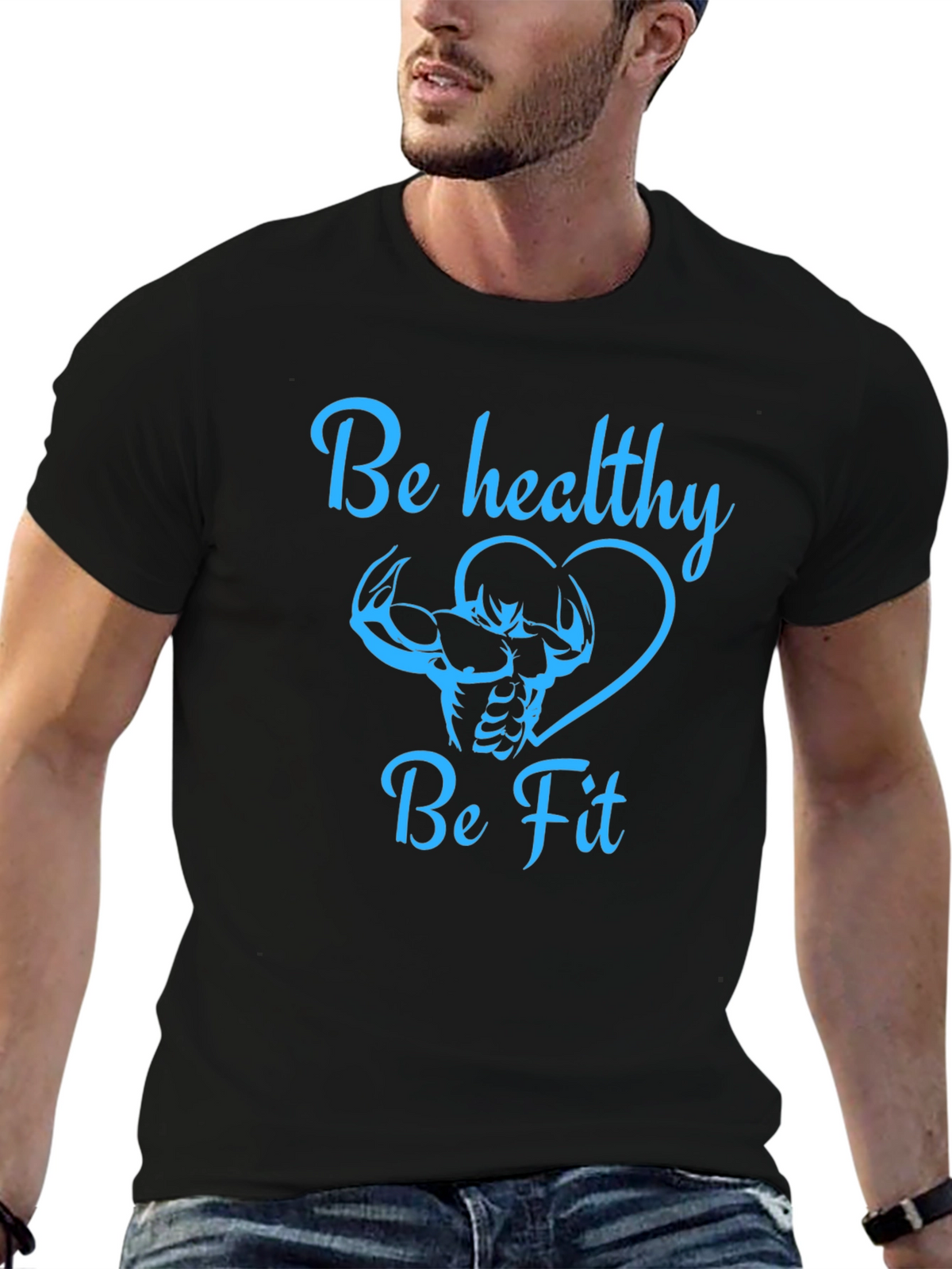 Be Healthy Be Fit Graphic Tee