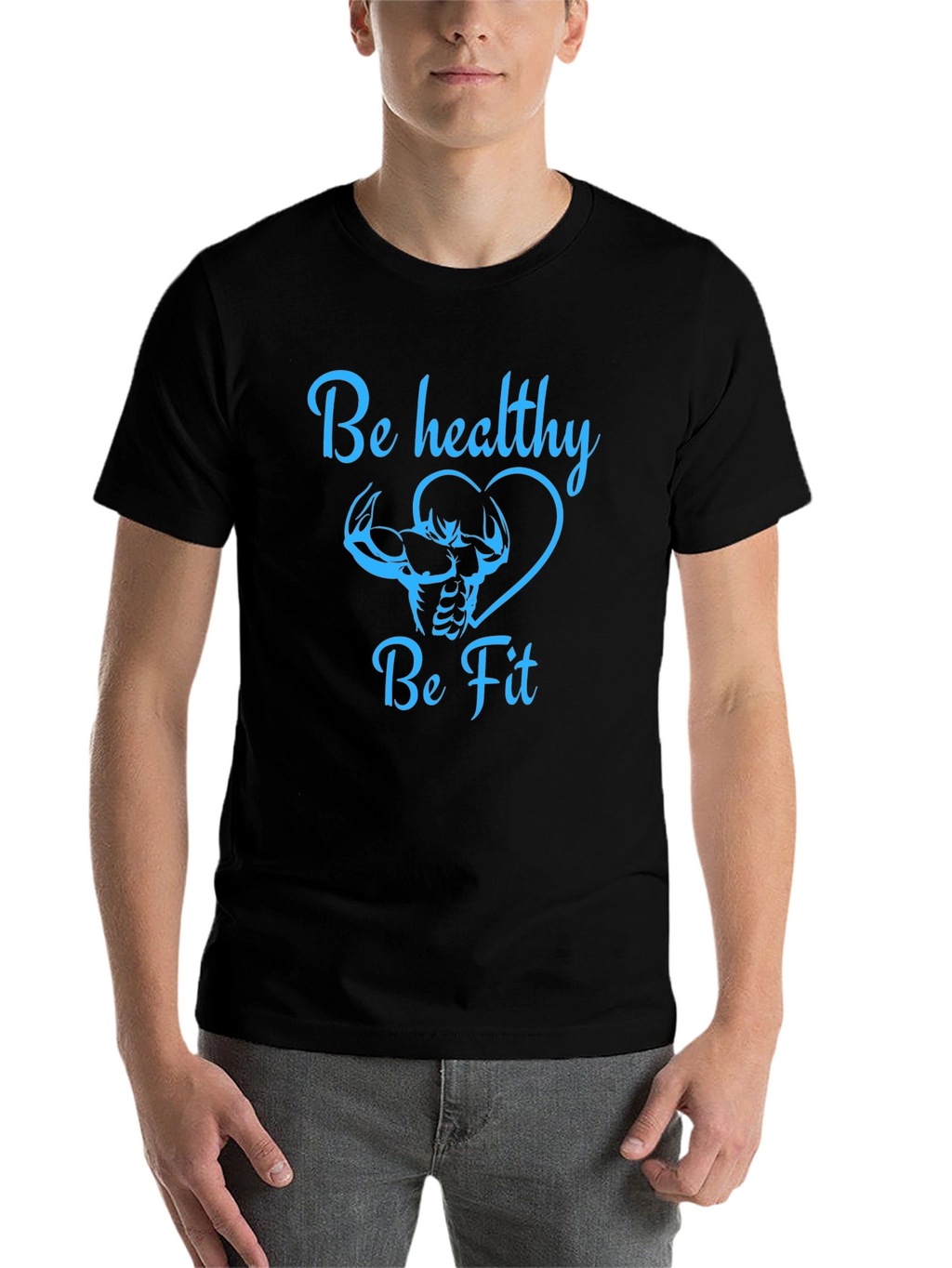 Be Healthy Be Fit Graphic Tee