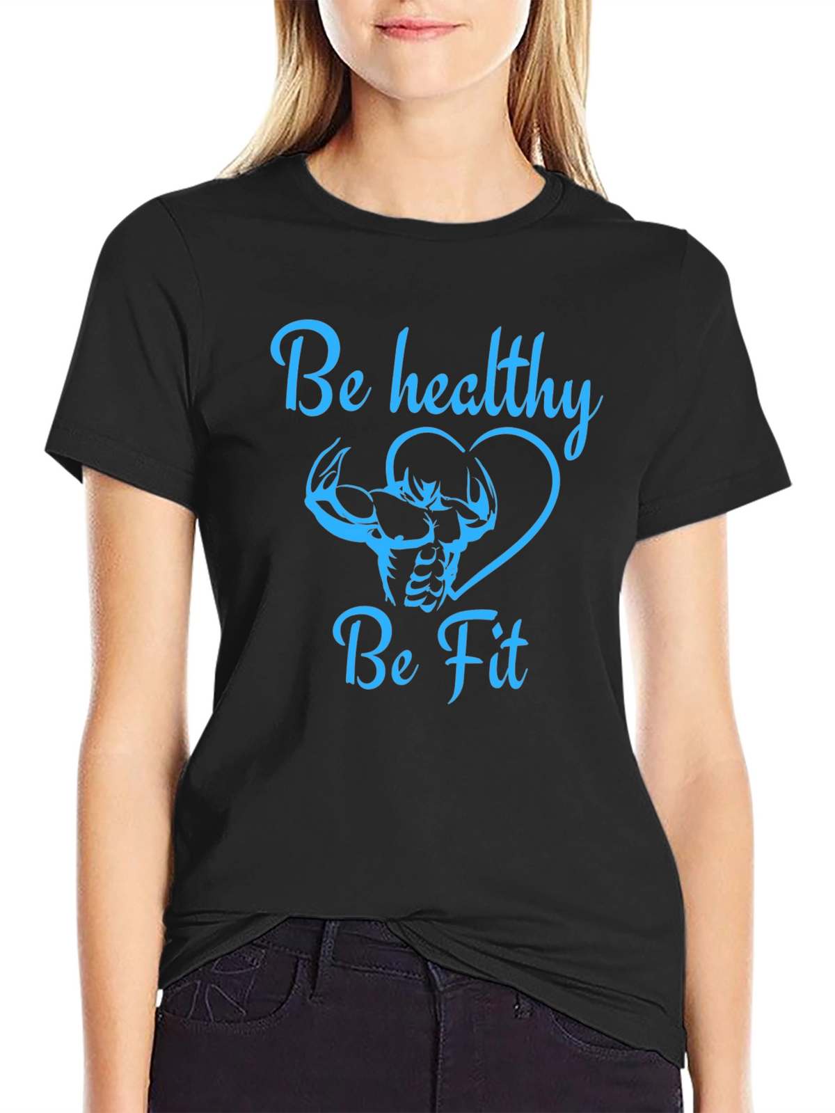 Be Healthy Be Fit Graphic Tee