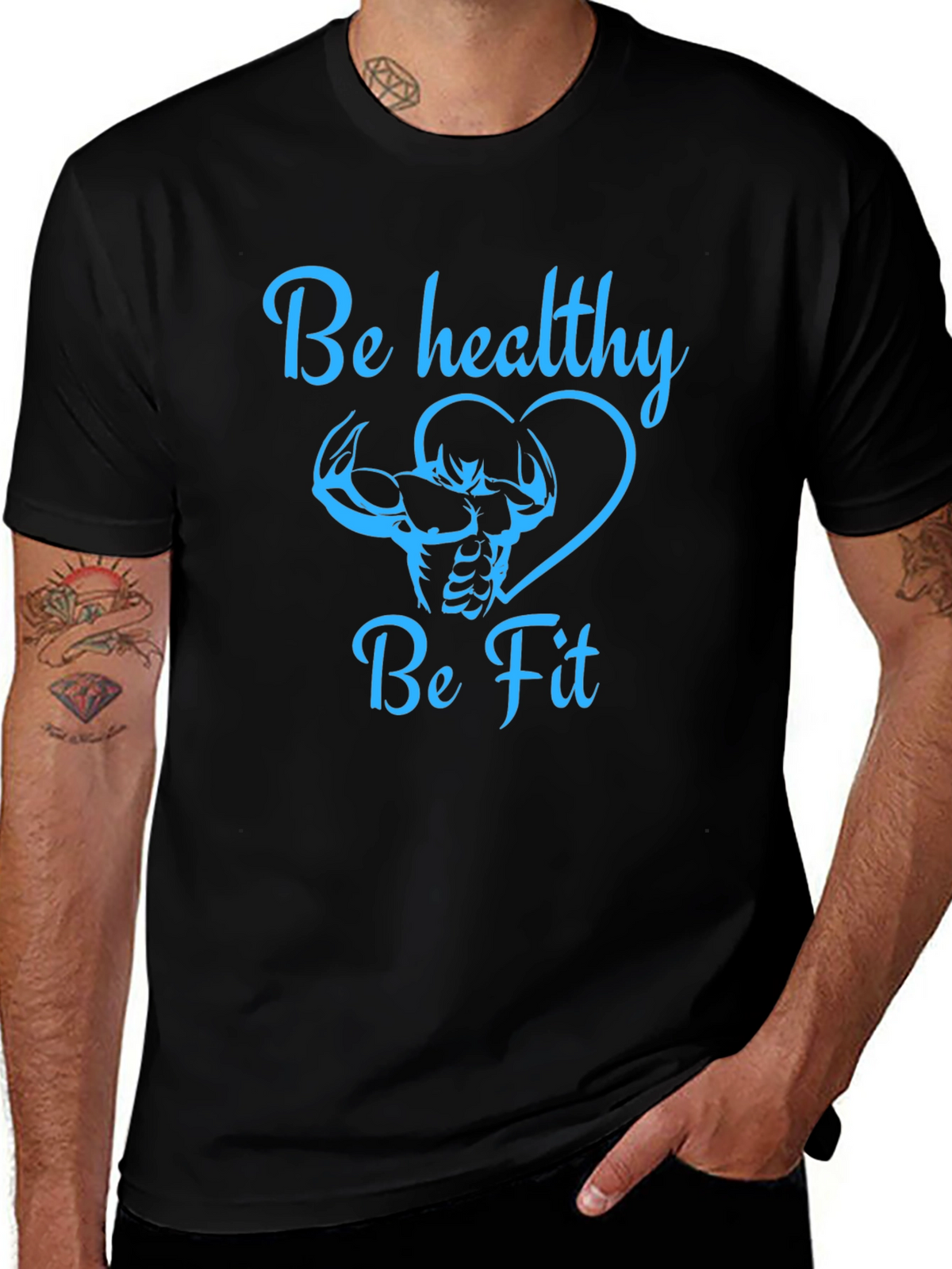 Be Healthy Be Fit Graphic Tee