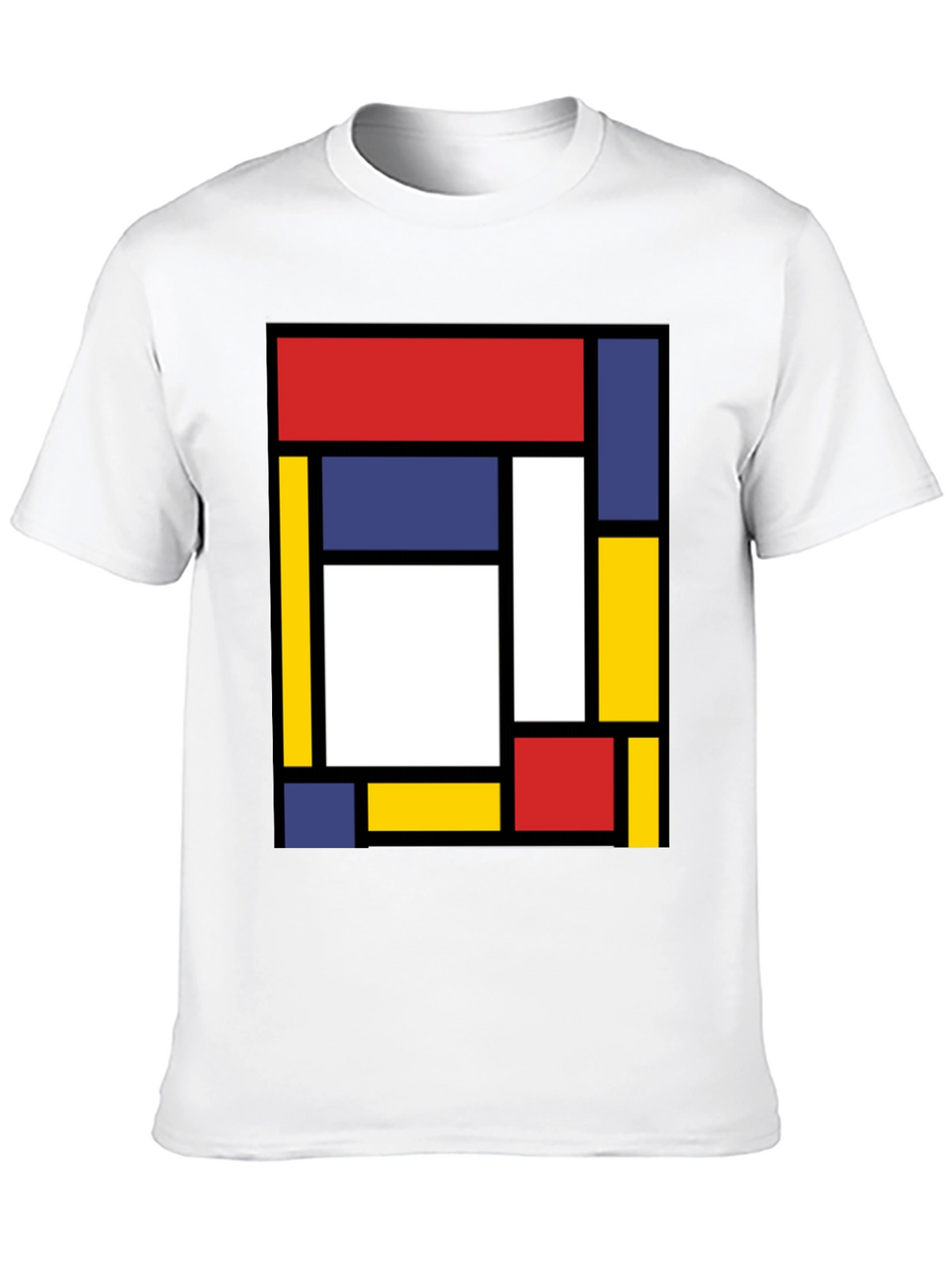 Modern Art Graphic Tee - Mondrian Style