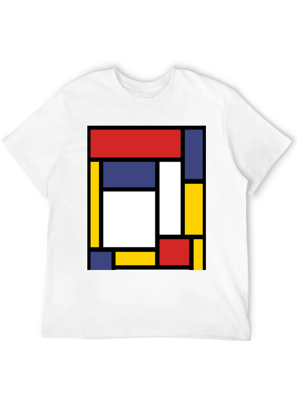 Modern Art Graphic Tee - Mondrian Style