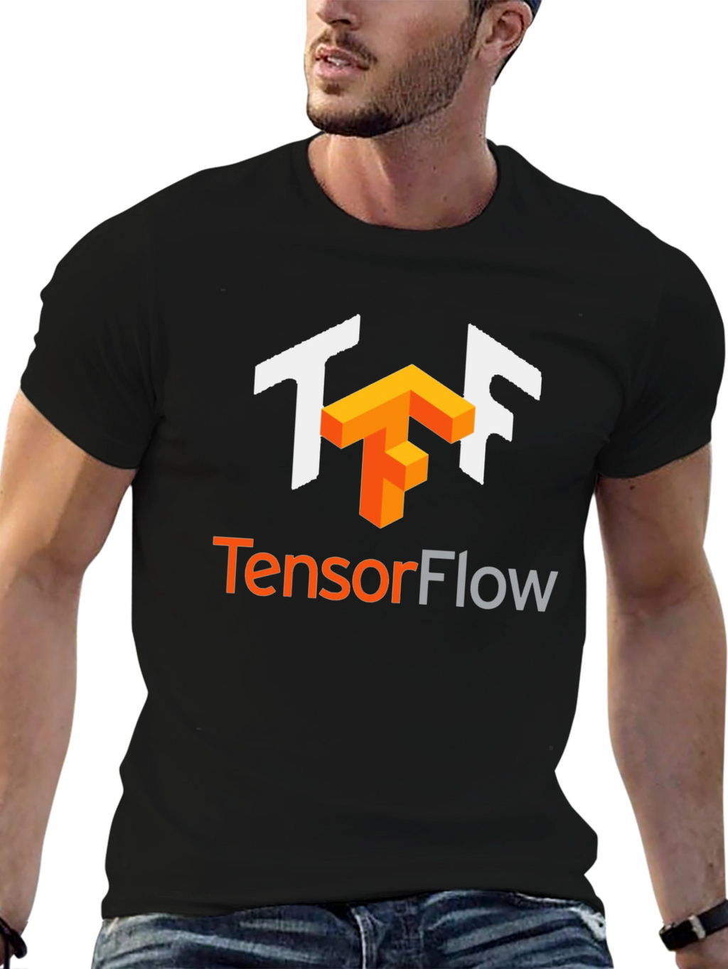 TensorFlow Black T-Shirt - Developer Apparel