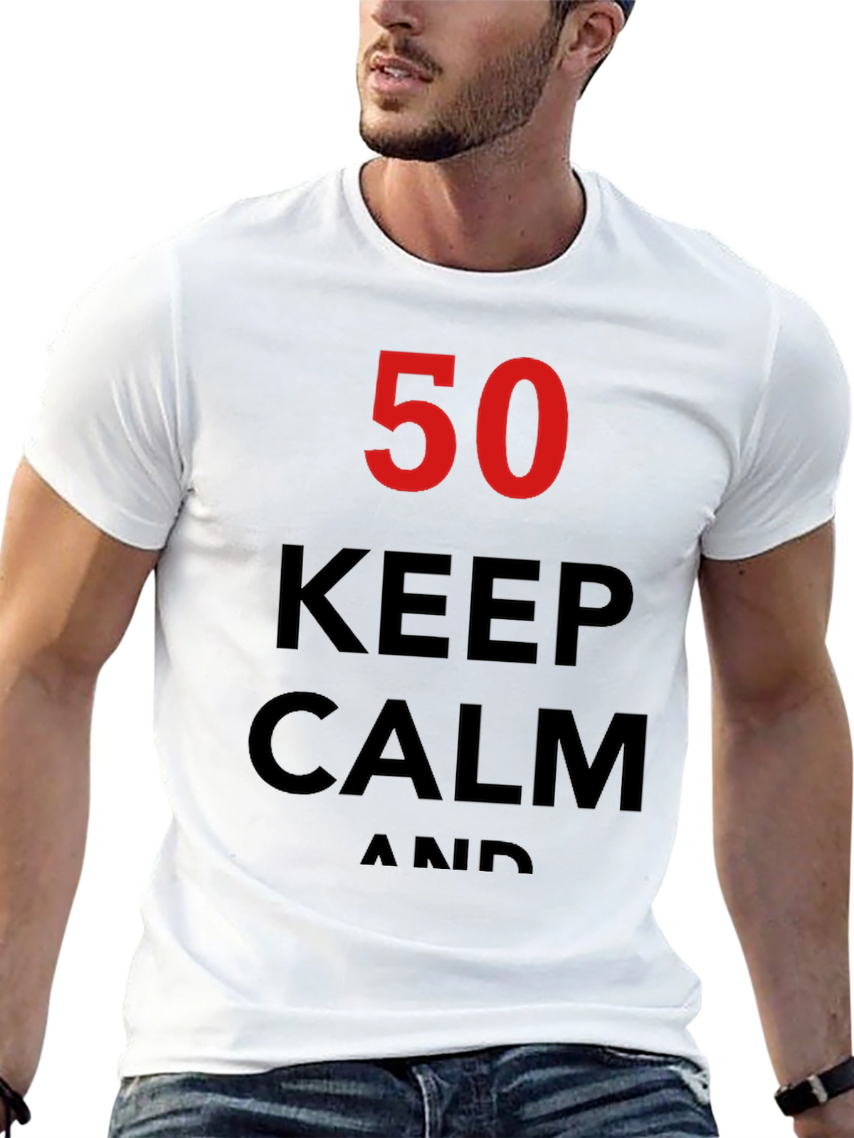 Keep Calm 50th Birthday T-Shirt