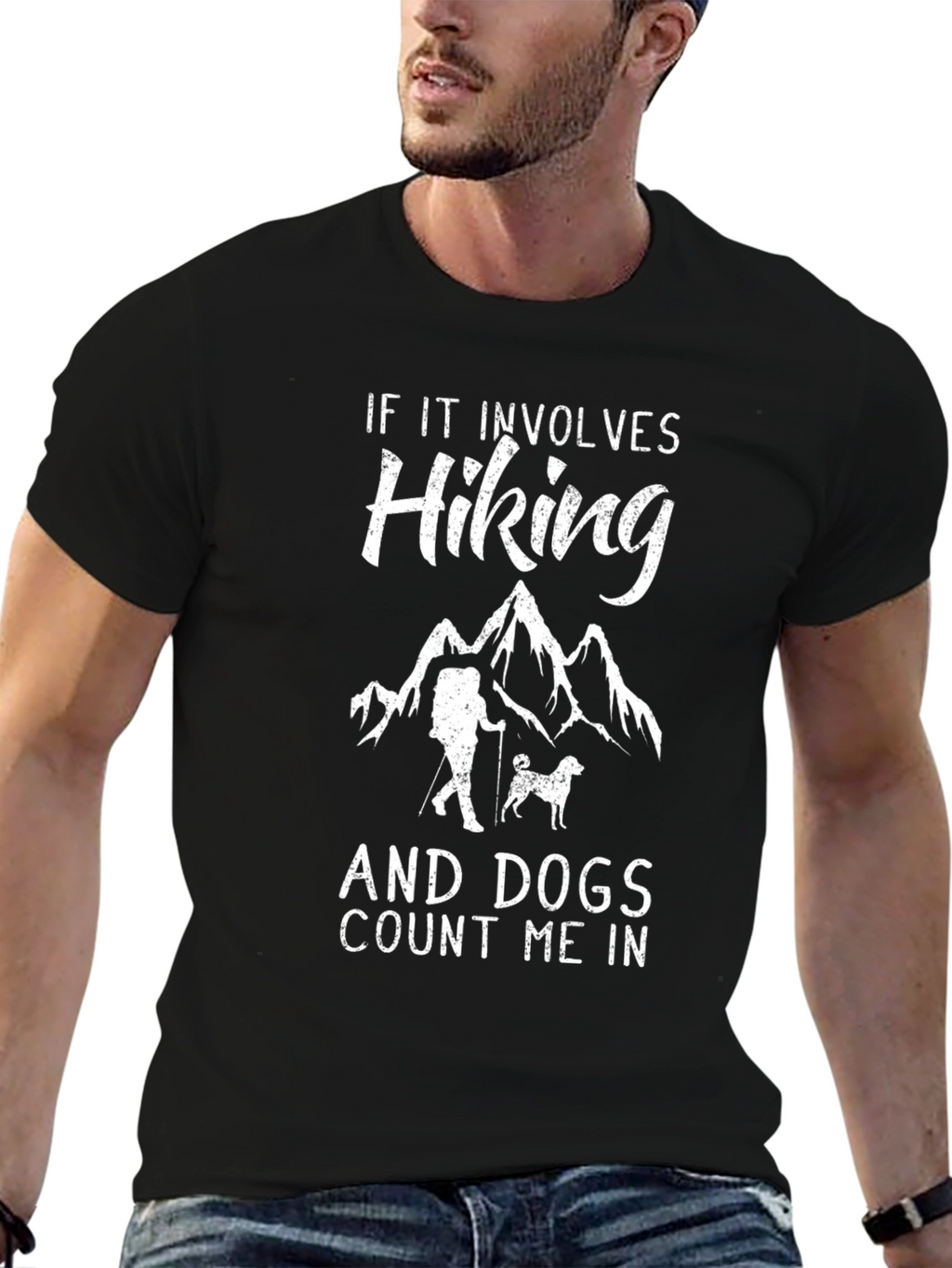 Hiking & Dogs Graphic Tee - Adventure Awaits!