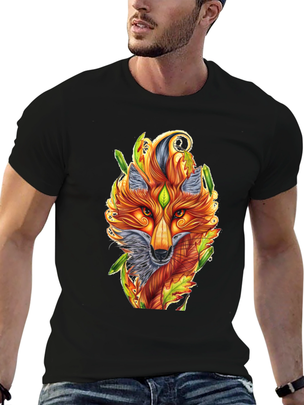 Fox Art T-Shirt - Unique Animal Design