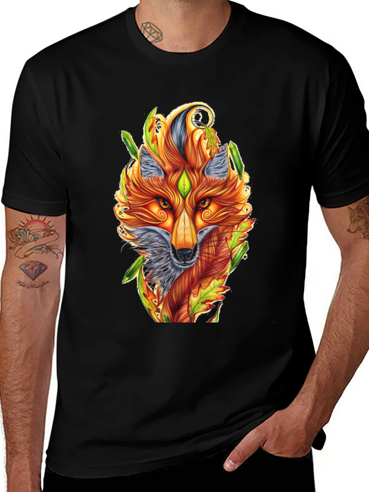 Fox Art T-Shirt - Unique Animal Design