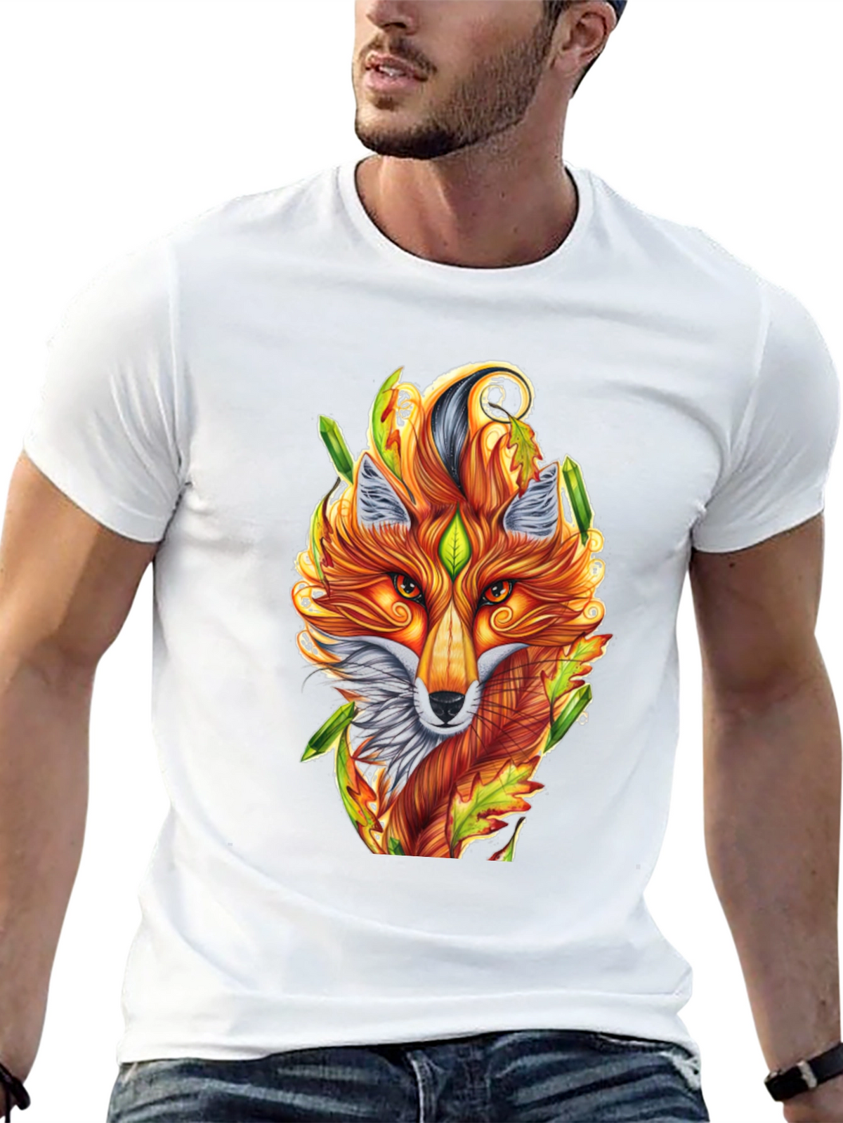 Fox Art T-Shirt - Unique Animal Design