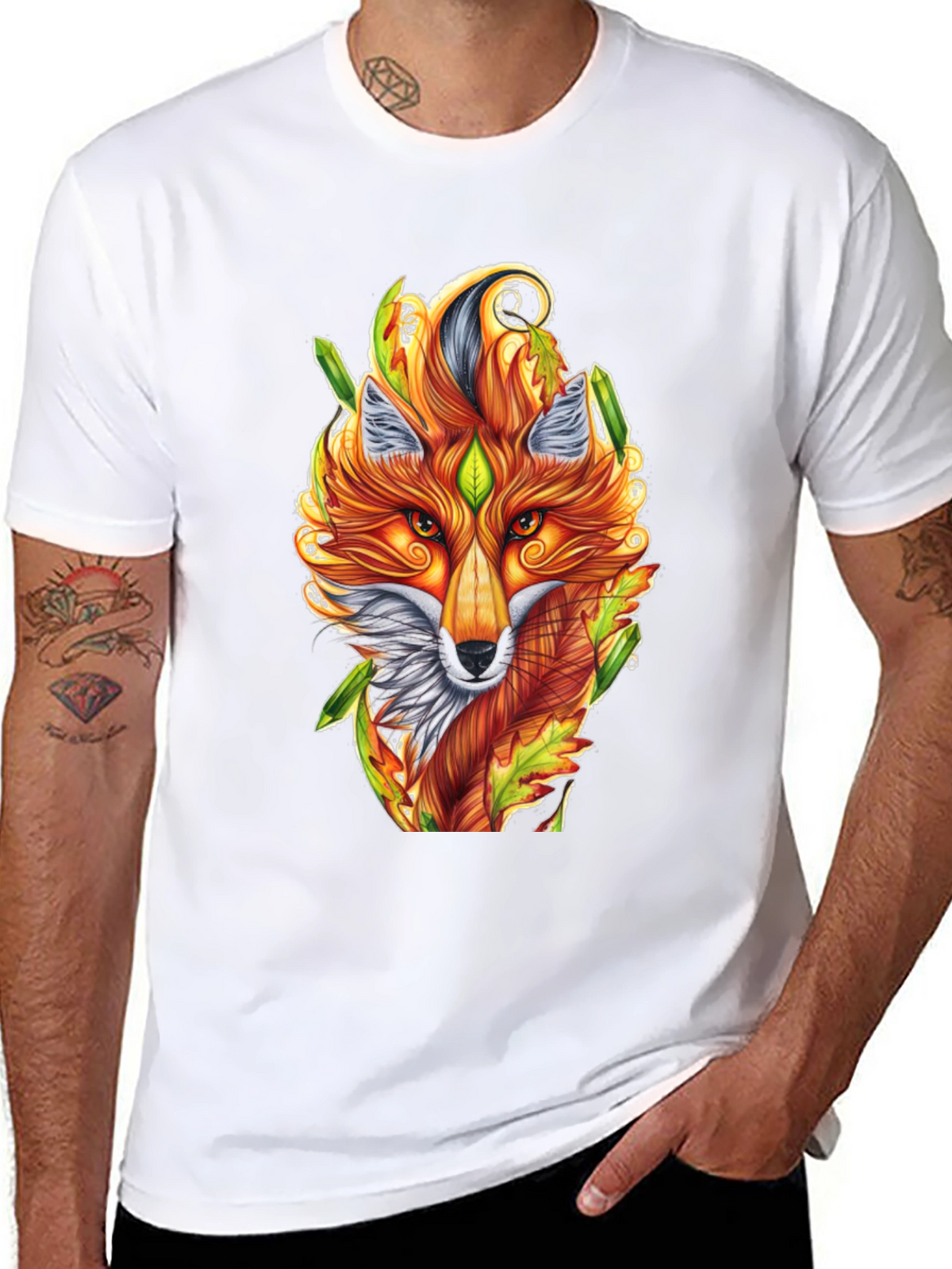 Fox Art T-Shirt - Unique Animal Design