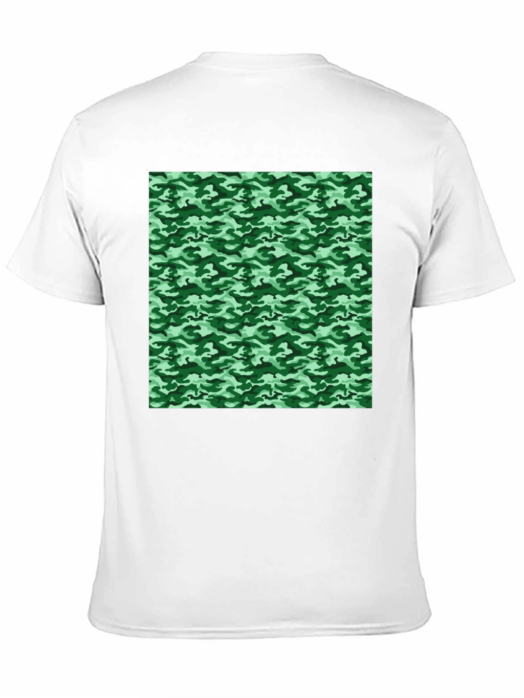 Camo Print T-Shirt - Black