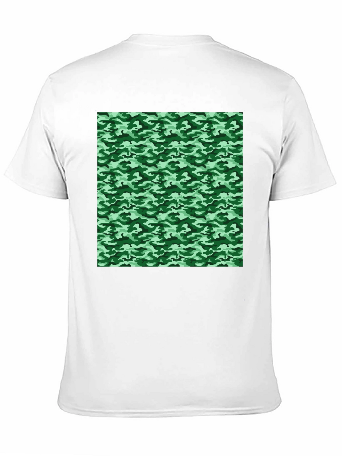 Camo Print T-Shirt - Black