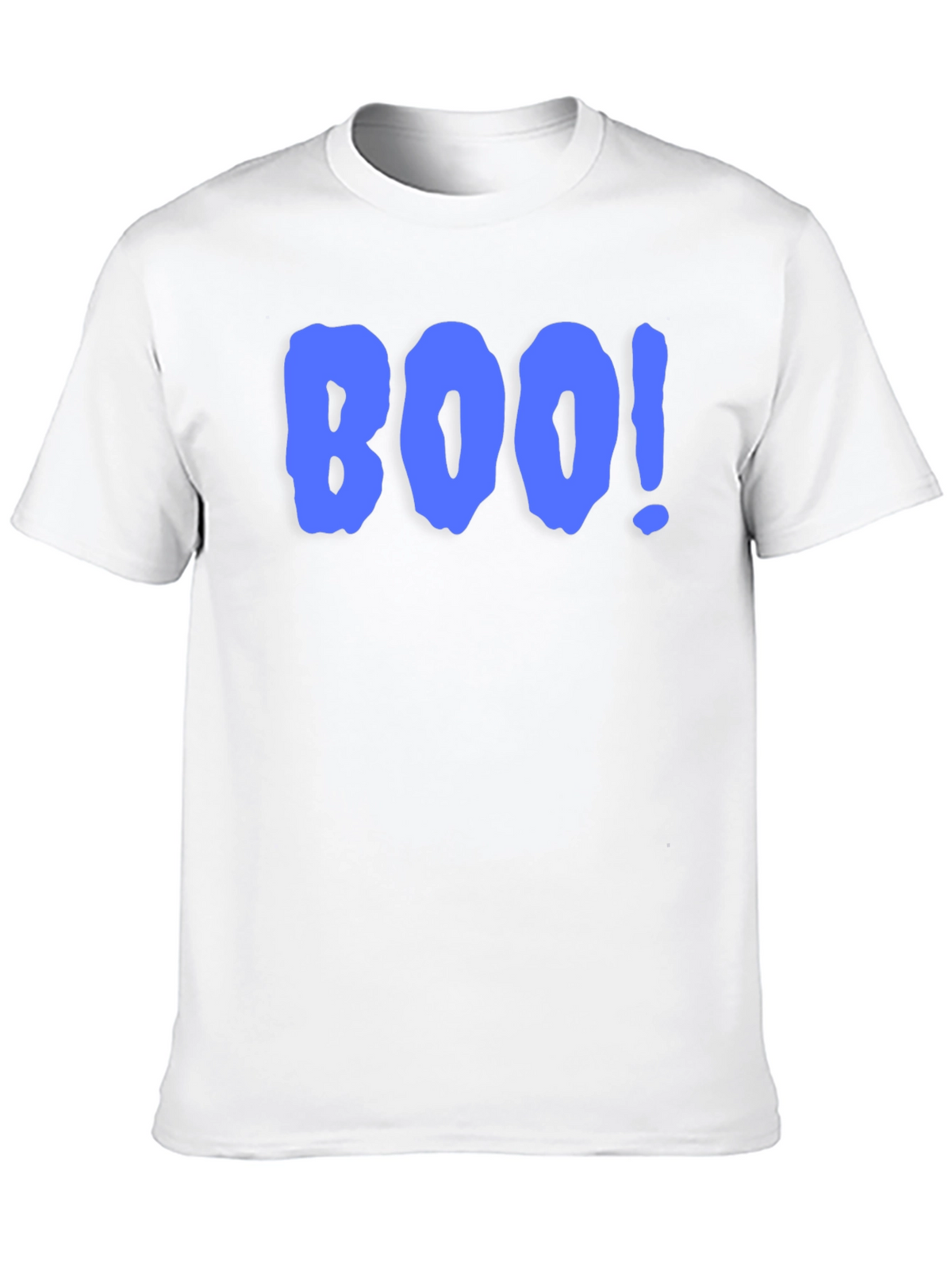 Boo! Graphic Print T-Shirt - Black Crew Neck Tee