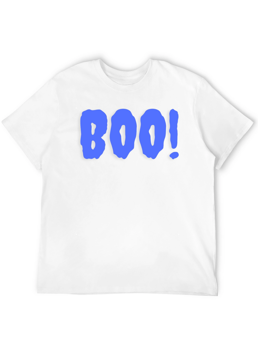 Boo! Graphic Print T-Shirt - Black Crew Neck Tee