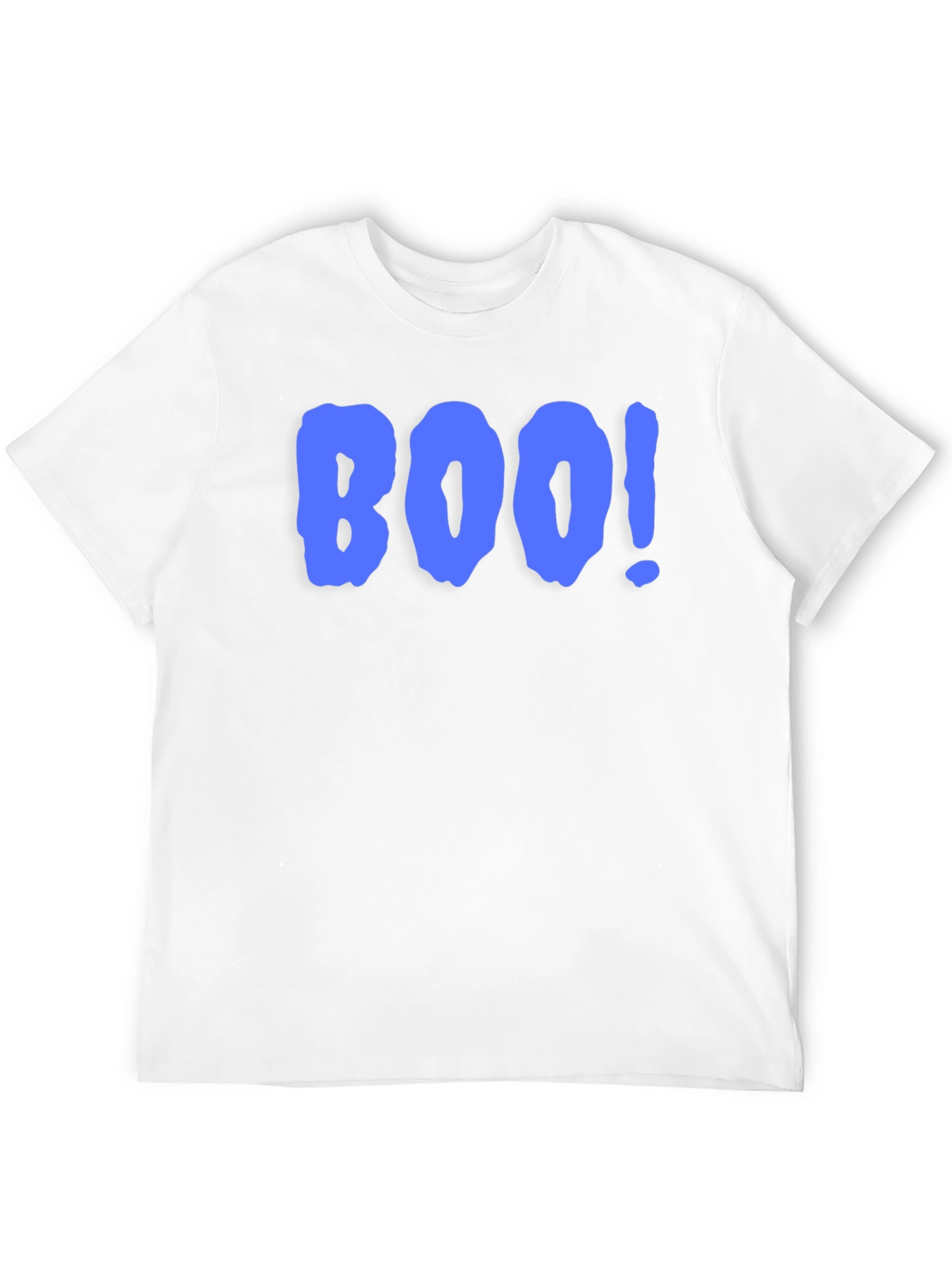 Boo! Graphic Print T-Shirt - Black Crew Neck Tee