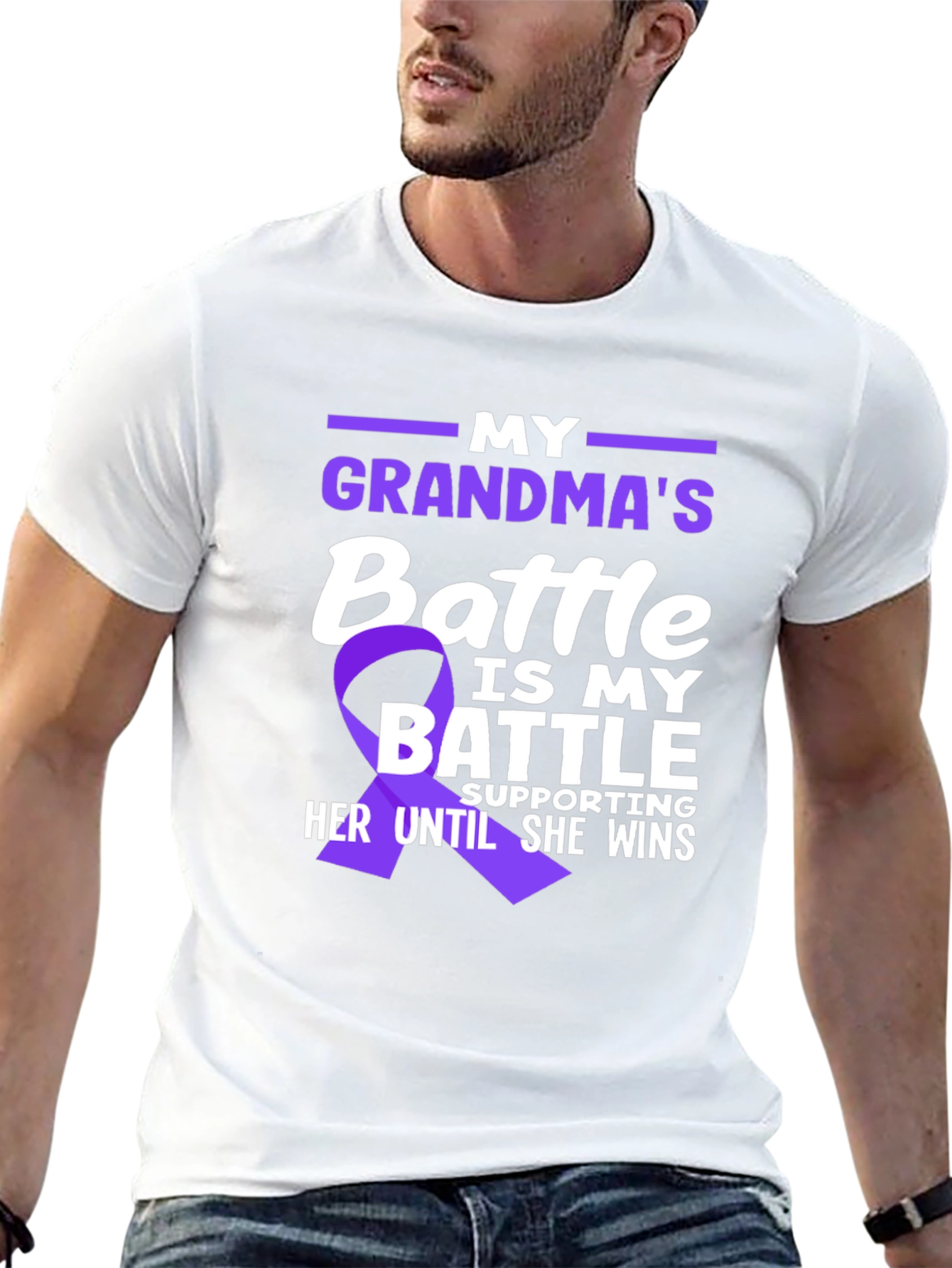 Grandmas Battle T-Shirt - Support Awareness